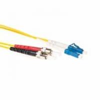 ACT LC-ST 9/125um OS2 Duplex fiber optic patchkabel 10 m