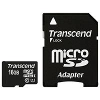 Transcend MicroSDHC UHS-I Class 1 16GB