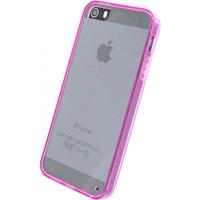 Xccess TPU/PC Case Apple iPhone 5/5S/SE Transparent/Pink - 