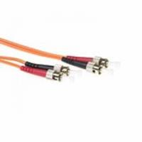 Advanced Cable Technology LSZH Multimode 50/125 OM2 glasvezel patchkabel duplex met ST