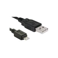 Assmann Micro USB B kabel / USB A zwart 1.0 M