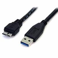 StarTech.com 0.5m 1.5ft Black USB 3.0 Micro