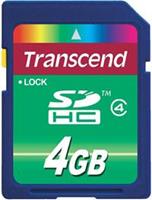 Transcend 4GB Standaard SDHC Class 4