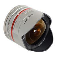 Samyang 8mm f/2.8 Fisheye Fujifilm, Zilver