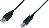 Assmann USB 2.0 kabel A-B M/M Zwart 5m