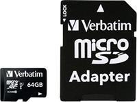 Verbatim microSD 64GB +1Ad Cl10 SDXC