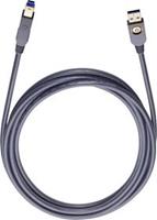 Oehlbach USB-kabel USB 3.2 Gen1 (USB 3.0 / USB 3.1 Gen1) USB-A stekker, USB-B stekker 5.00 m Zwart Vergulde steekcontacten 9222