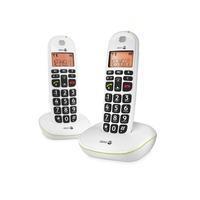 Doro PhoneEasy 100w Duo Schnurloses DECT-Telefon (Mobilteile: 2, Großes beleuchtetes Display)