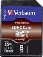 Verbatim Premium 8GB SDHC Klasse 10 flashgeheugen