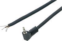 BKL Electronic 3,5mm Jack (m) haaks stereo audio kabel met open eind / zwart - 1,8 meter