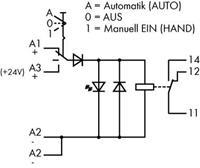 WAGO 789-326 Industrieel relais Nominale spanning: 24 V/DC Schakelstroom (max.): 12 A 1x wisselcontact 10 stuk(s)