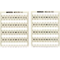 Wago 209-472 (5 Stück) - Label for terminal block 5mm white 209-472