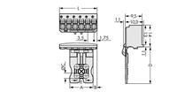 WAGO 2091-1106/002-1000 Male behuizing-board 2091 Totaal aantal polen: 6 Rastermaat: 3.50 mm 50 stuk(s)