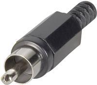BKL Electronic - 072137/T Cinch-connector Stekker, recht Aantal polen: 2 Zwart 1 stuks