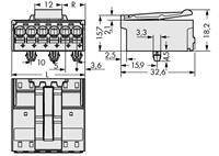 WAGO 2092-1523/020-000 Male behuizing (board) 2092 Totaal aantal polen: 3 Rastermaat: 5 mm 100 stuk(s)