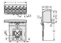 Wago Stiftgehäuse-Platine 2092 Polzahl Gesamt 5 Rastermaß: 5mm 100St.