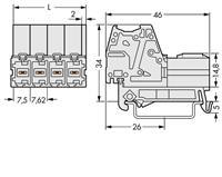 WAGO 831-3208/007-000 Female behuizing-kabel 831 Totaal aantal polen: 8 Rastermaat: 7.62 mm 12 stuk(s)