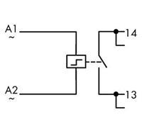 WAGO 789-570 Industrieel relais Nominale spanning: 230 V/AC Schakelstroom (max.): 16 A 1x NO 1 stuk(s)
