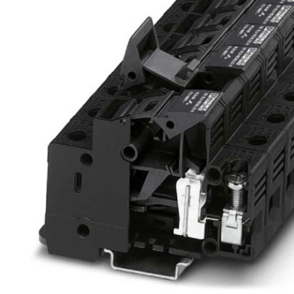 phoenixcontact Phoenix Contact UK 10,3-HESI N 3048386 Zekering-serieklem Aantal polen: 2 1.5 mm² 16 mm² Zwart 10 stuk(s)