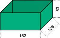 Hünersdorff Assortimentskoffer-inzet (l x b x h) 162 x 108 x 63 mm Aantal vakken: 1 1 stuk(s)