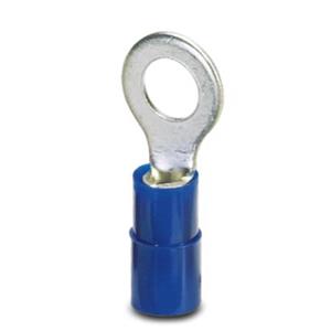 phoenixcontact Phoenix Contact 3240021 Ringkabelschoen Dwarsdoorsnede (max.): 2.50 mm² Gat diameter: 3.2 mm Deels geïsoleerd Blauw 100 stuk(s)
