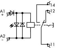 WAGO 789-1341 Industrieel relais Nominale spanning: 24 V/DC Schakelstroom (max.): 16 A 1x wisselcontact 1 stuk(s)