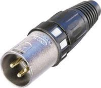 Neutrik XLR cable plug 3 Cable plug/straight XCC soldeer connecties Zwart en z