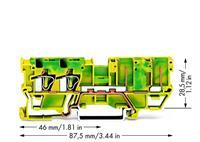 WAGO 769-217 Basisklem 5 mm Spanveer Toewijzing: Terre Groen, Geel 50 stuk(s)