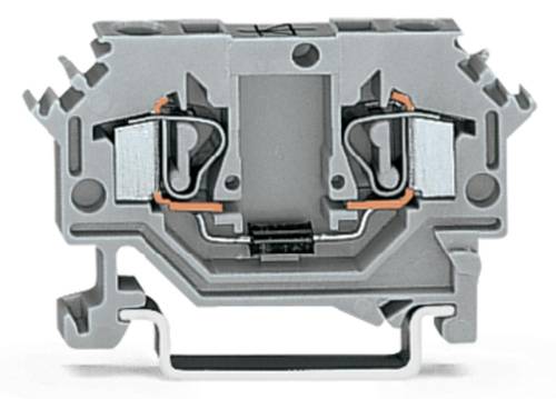 WAGO 281-603/281-401 Diodeklem 6 mm Spanveer Toewijzing: L Grijs 100 stuk(s)