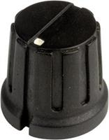 SCI PN-38D (6,4 mm) Draaiknop Met wijzer Zwart (Ø x h) 15.5 mm x 14.2 mm 1 stuks