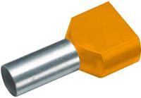 Vogt AG Verbindungstechnik 460108D Dubbele adereindhuls 0.5 mm² 8 mm Deels geïsoleerd Oranje 100 stuks