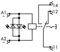 WAGO 789-1544 Industrieel relais Nominale spanning: 230 V/AC Schakelstroom (max.): 12 A 1x wisselcontact 1 stuk(s)