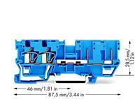 WAGO 769-171/000-006 Basisklemme 5mm Zugfeder Belegung: N Blau 50St.