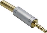 BKL Electronic 3,5mm Jack (m) connector - verchroomd metaal - 4-polig / stereo