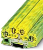Phoenix Contact - Doorgangsserieklem STTB 4-PE Groen-geel  50 stuks