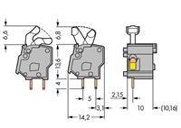 Wago Federkraftklemmblock 2.50mm² Polzahl 1 Orange 300St.