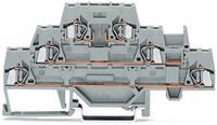 WAGO 280-889 Doorgangsklem 3-etages 5 mm Spanveer Toewijzing: L Grijs 50 stuk(s)