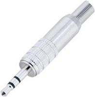 BKL Electronic - 1107022 Jackplug 2.5 mm Stekker, recht Aantal polen: 3 Stereo Zilver 1 stuks
