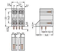 WAGO 734-405/001-000 Male behuizing (board) 734 Totaal aantal polen: 5 Rastermaat: 3.50 mm 100 stuk(s)