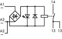 WAGO 789-520 Industrieel relais Nominale spanning: 24 V/AC Schakelstroom (max.): 16 A 1x NO 1 stuk(s)
