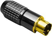 BKL Electronic - 204018 Miniatuur DIN-connector Stekker, recht Aantal polen: 4 Zwart 1 stuks