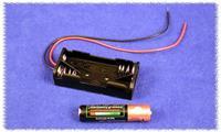 Hammond Electronics BH2AAAW Batterijhouder 2x AAA Kunststof Zwart 1 stuks