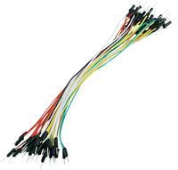 Set van 30 flexibele jumper wires (male-male) met een lengte van 18 cm. SPK11026