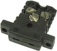 B+B Thermo-Techniek - 0220 0010 Miniatuuraansluitstekker voor thermo-elementen 0.5 mm² Zwart 1 stuks