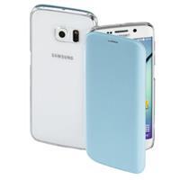 Hama Booklet Clear voor Samsung Galaxy S6 edge, lichtblauw - 