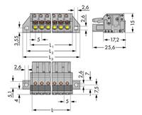 WAGO 2231-112/031-000 Female behuizing-kabel 2231 Totaal aantal polen: 12 Rastermaat: 5 mm 25 stuk(s)