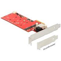Delock PCI Express x4 Card>Hybrid 2 x internal M.2 + 2 x SATA 6 Gb/s with RAID– Low Profile Form Factor |