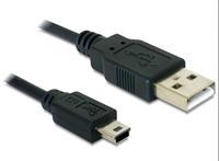 USB-Kabel USB2.0 Typ a - Typ mini b 5pol St/St 1,00m (82273) - Delock