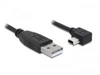 Delock USB-A Stecker > USB mini-B Stecker 90° 3m