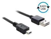 Delock EASY USB 2.0A Stecker > USB mini Stecker, Kabel